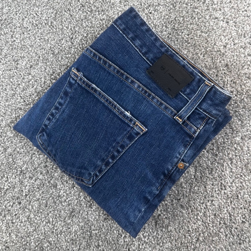 AG Adriano Goldschmied Ex-Boyfriend Jeans Womens 28 Slouchy Slim Raw Hem Indigo